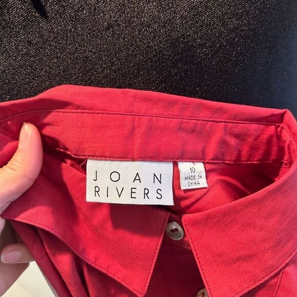 NWT Size 10 Joan Rivers Button Down Blouse Longsleeve - Picture 8 of 10